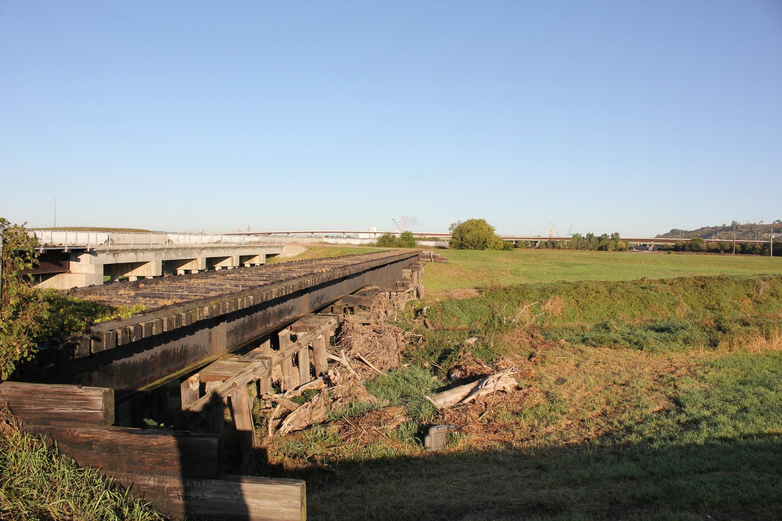 Looking north